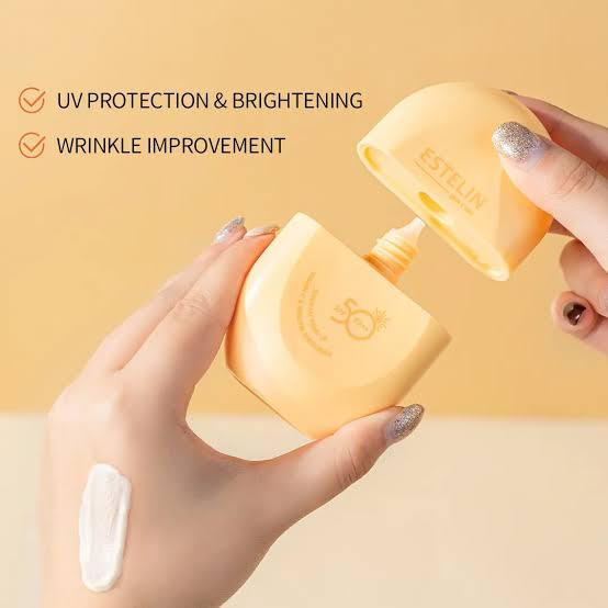 ESTELIN Sunscreen SPF 50 - Pink Dark Spot / Green Ceramide Centella / Yellow UV Protection - 60g
