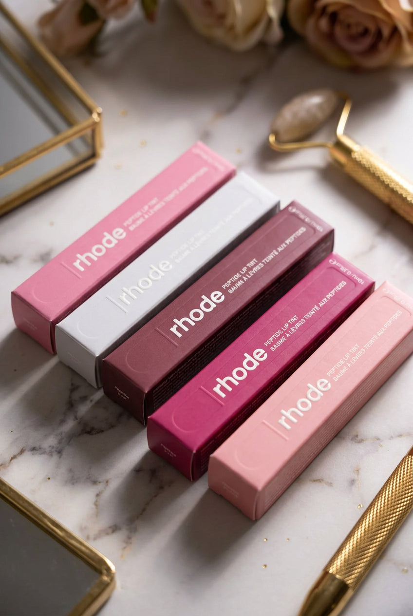 de Peptide Lip Tint - Toast / Ribbon / Raspberry Jelly - Hailey Bieber