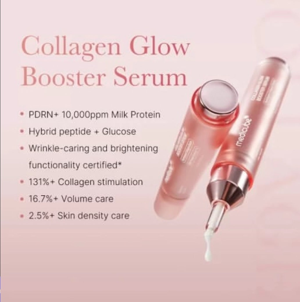 Medicube Collagen Glow Booster Serum - PDRN + Milk Protein | Glass Skin & Volume Care Serum |