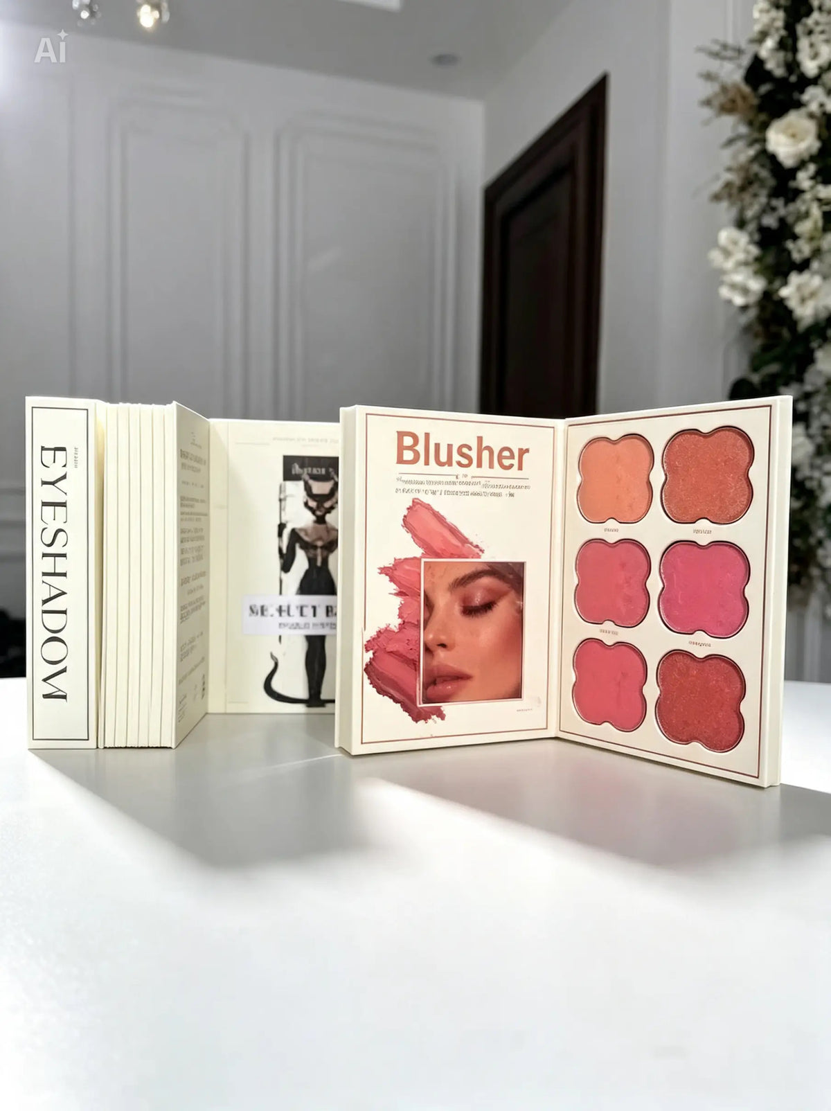 SHEGLAM Beauty Book Makeup Kit - 6 in 1 All In One Palette - Eyeshadow + Blusher + Highlighter + Glitter - Egyptian Cat Edition - Original