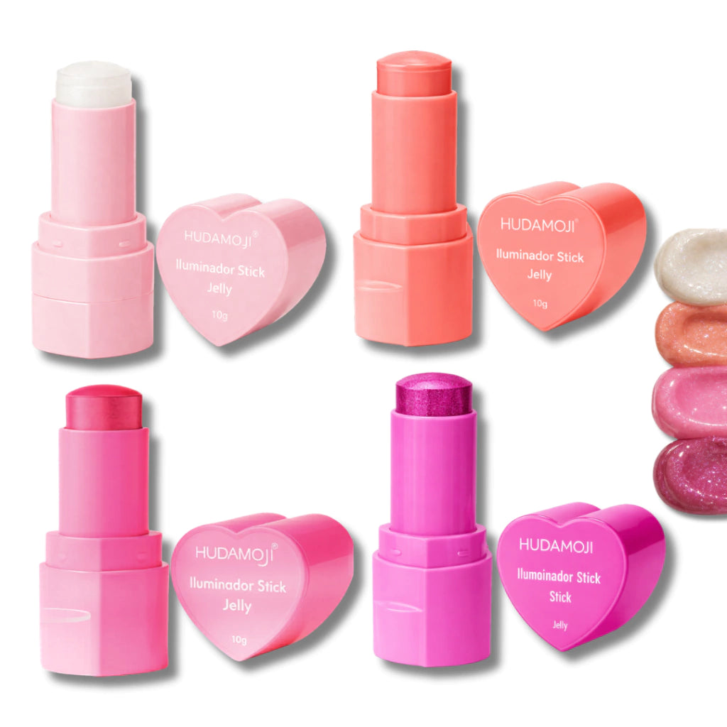 HUDAMOJI Heart Jelly Highlighter Stick - 10g - Highlighter & Blush Stick