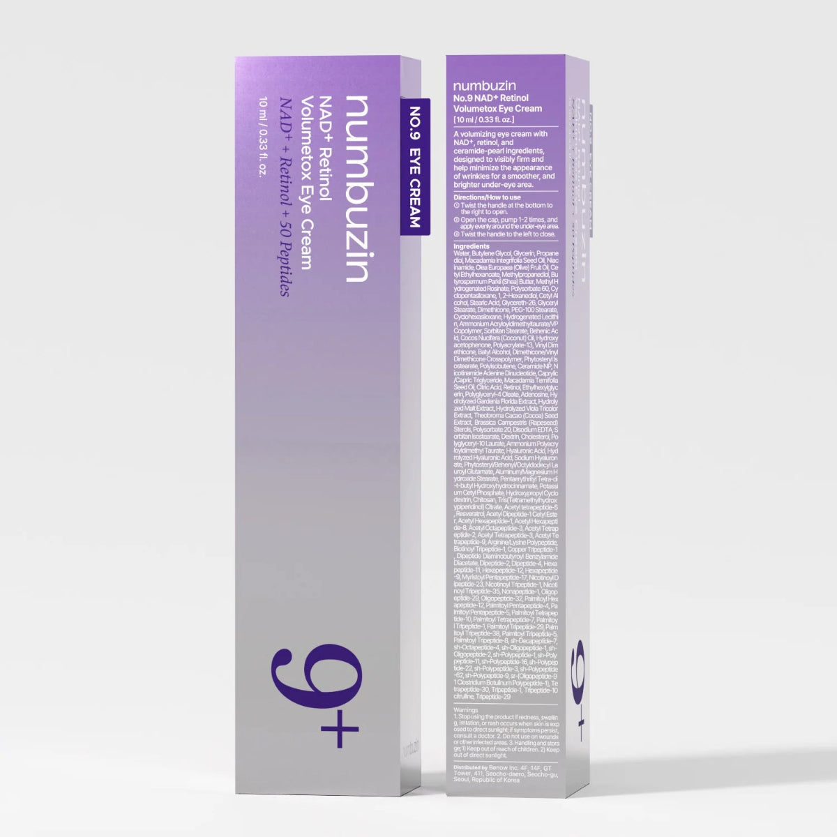 numbuzin No.9 NAD+ Retinol Volumetox Eye Cream | Dark Circles & Anti-Wrinkle Eye Cream