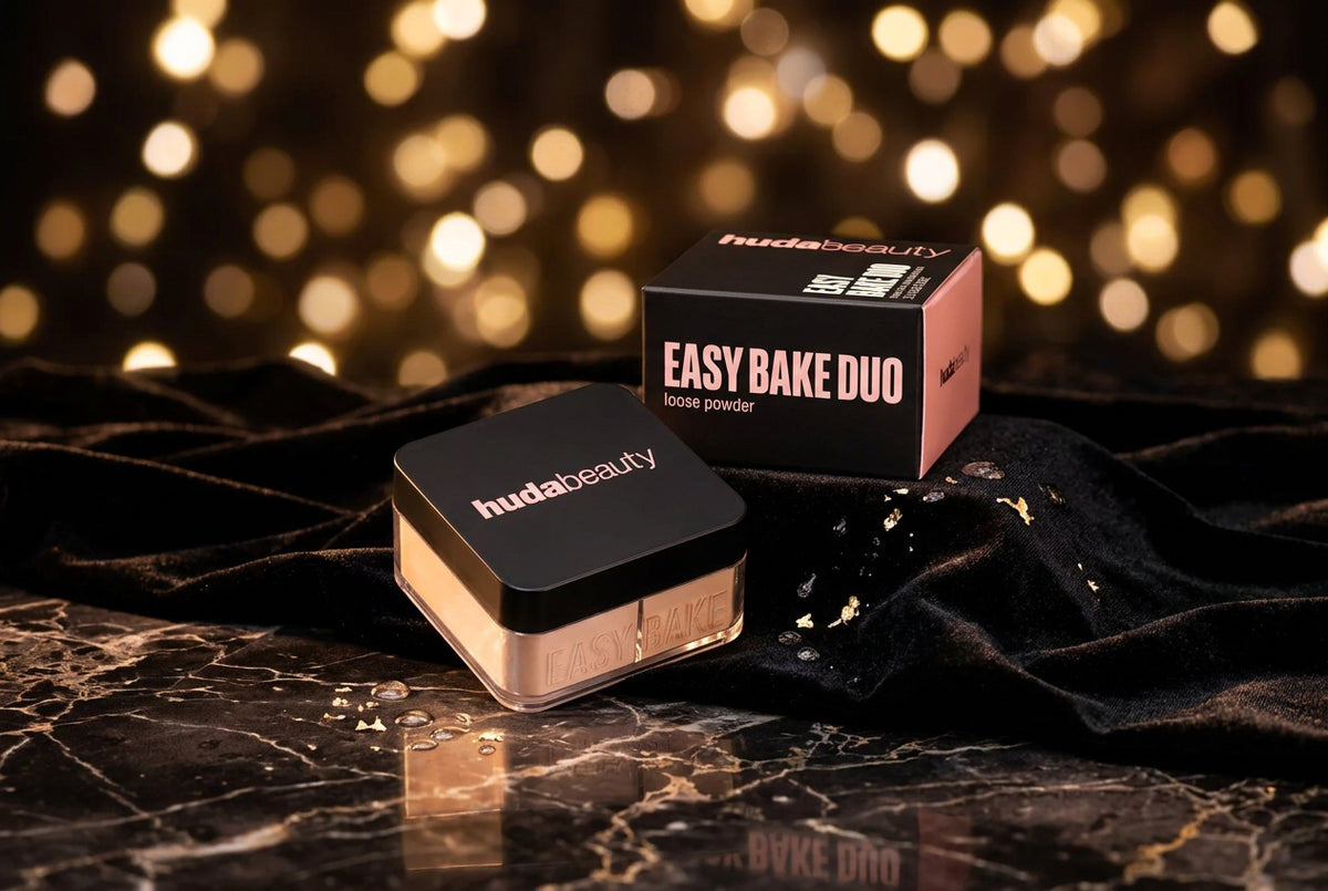 Huda Beauty Easy Bake Duo Loose Powder - Baking & Setting Powder - 2 in 1 - Original