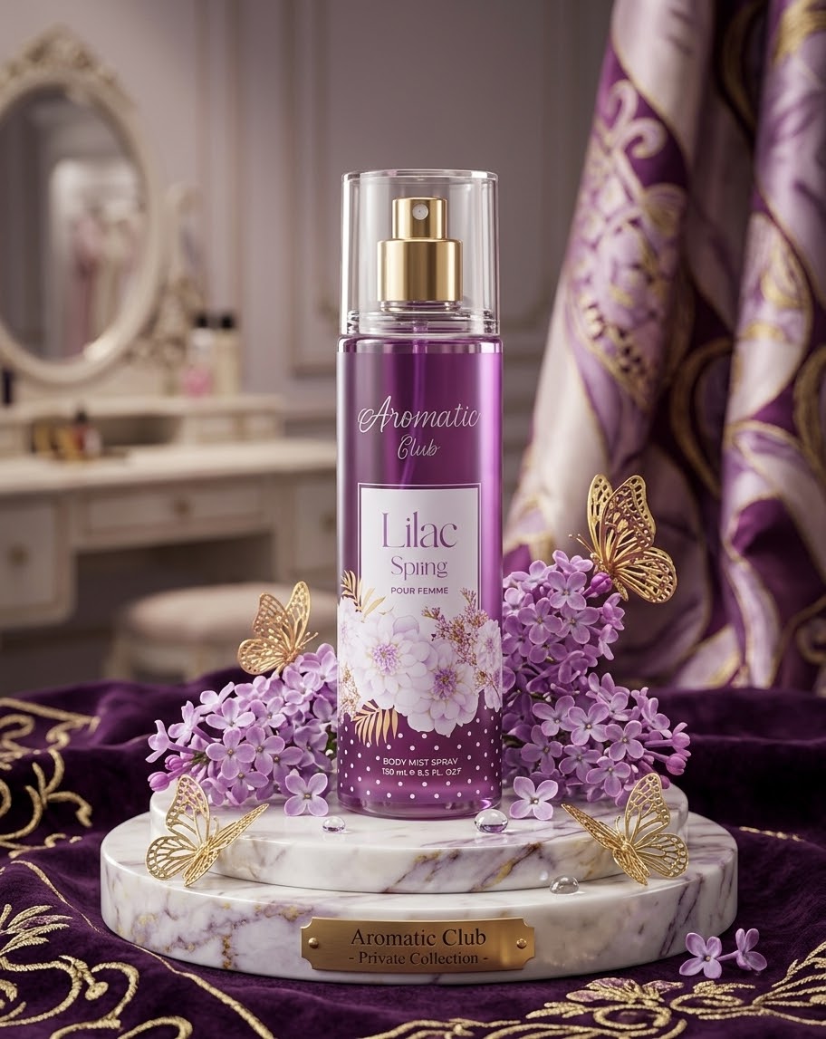 Aromatic Club Romantic Summer Body Mist Spray - Pour Femme - 150ml - Lily Floral - Parfums De Luxe - For Women