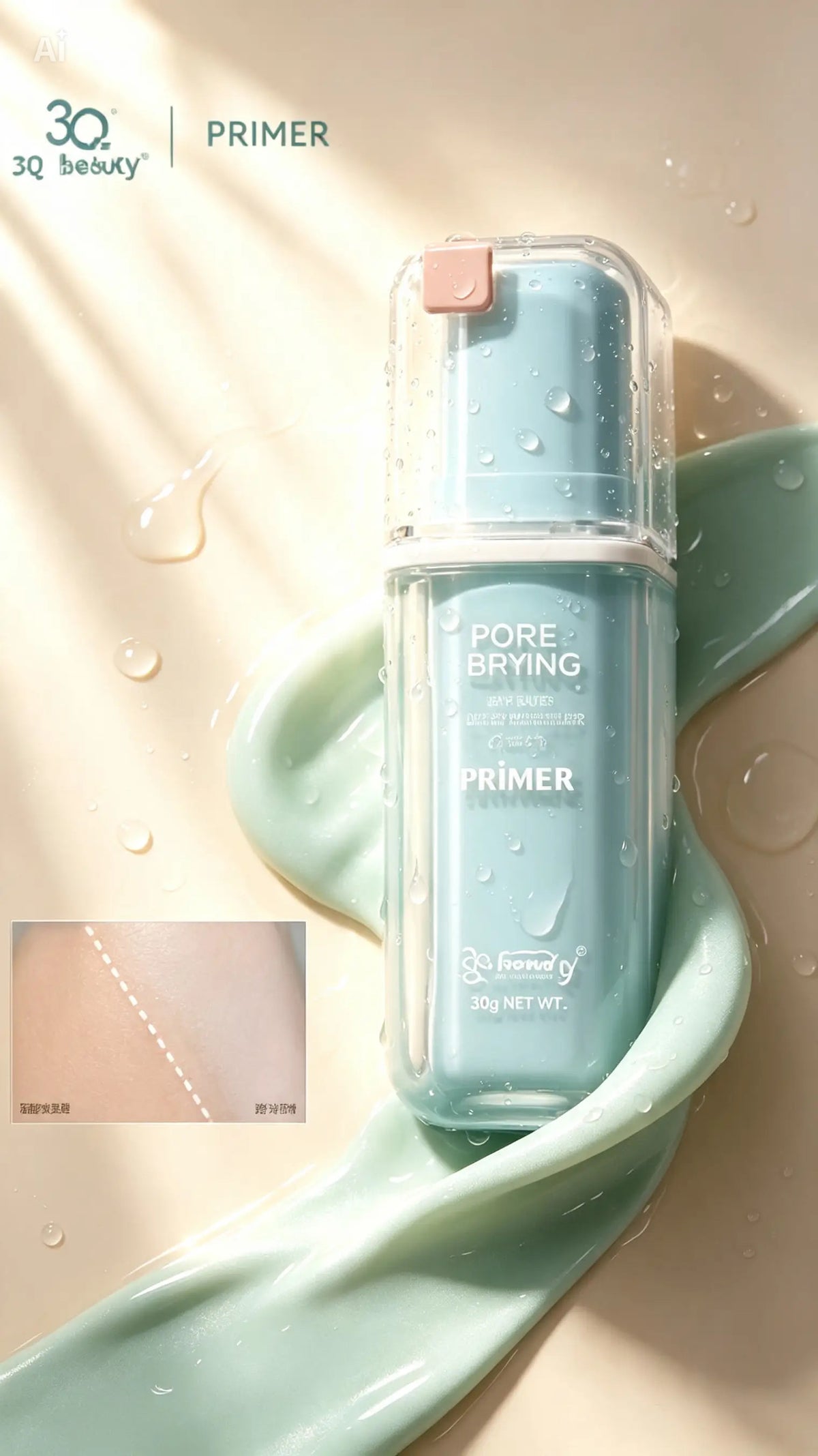 3Q Beauty Pore Brying Primer - 30g - Pore Blurring Primer - Original