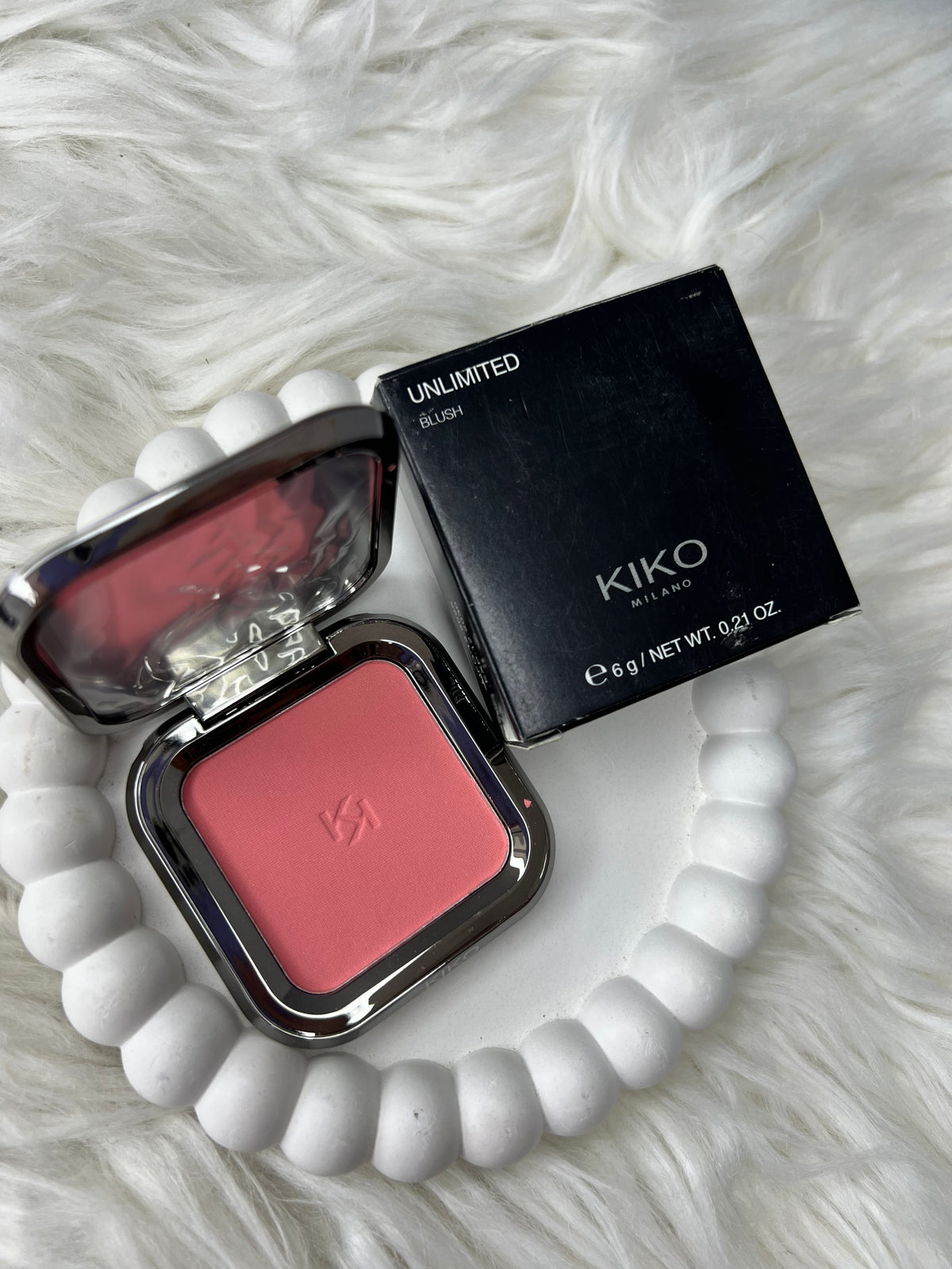 KIKO Milano Unlimited Blush - Soft Baby Pink / Light Rose - 6g - Original