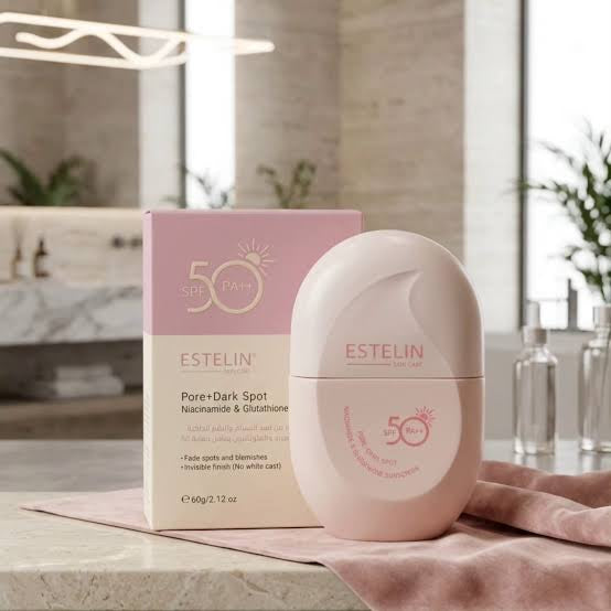 ESTELIN Sunscreen SPF 50 - Pink Dark Spot / Green Ceramide Centella / Yellow UV Protection - 60g