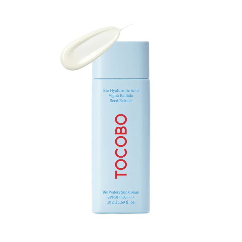 TOCOBO Bio Watery Sun Cream SPF50+ PA++ - Bio Hyaluronic Acid + Vigna Radiata Seed Extract - 50ml 1.69 fl oz - Light Watery Sunscreen - Original Korean