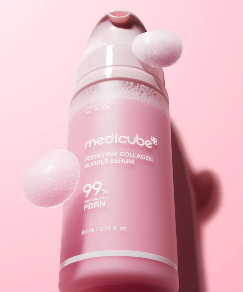 Medicube Bubble Serum - Pink Collagen PDRN | Deep Absorption, Non-Sticky Glow