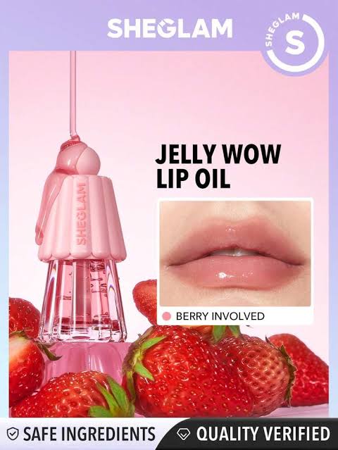SHEGLAM Jelly Wow Lip Oil - Berry Involved - Loco For Coco - Hydrating