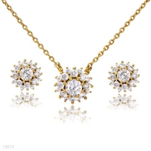 Sparkling Sunflower Zircon Set
